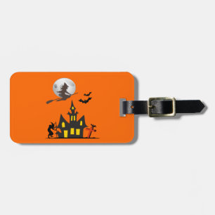 Halloween Geest Huis Bagage Label