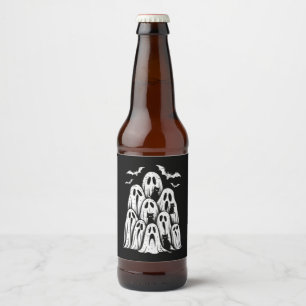Halloween Geest Kat Liefhebber Herfst Griezelig Se Bier Etiket