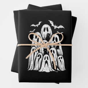Halloween Geest Kat Liefhebber Herfst Griezelige S Inpakpapier Vel