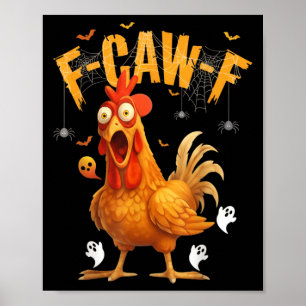 Halloween Geest Kip F-caw-f Poster