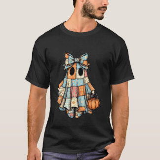 Halloween Geest Patchwork Griezelseizoen Trick or  T-shirt
