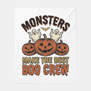 Halloween Geest Pompoen Vintage Gravure Grappige T Fleece Deken
