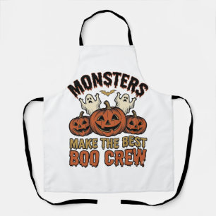 Halloween Geest Pompoen Vintage Gravure Grappige T Schort