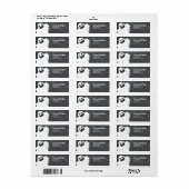 Halloween Geest Retouradres Etiket (Full Sheet)