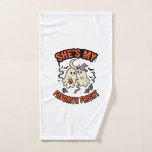 Halloween Geest Romantiek Humor Handdoek