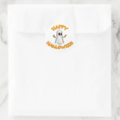 Halloween geest ronde sticker (Tas)