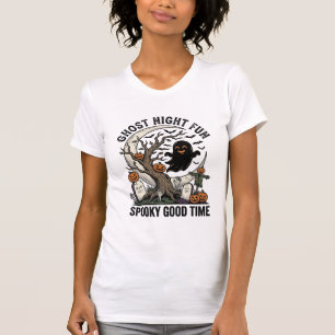 Halloween Geest Shirt Vintage Kerkhof Leuk Design