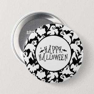Halloween Geest Speld Ronde Button 7,6 Cm