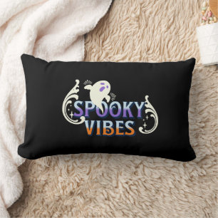 Halloween Geest Spetterende Vibes Typografie Lette Kussen