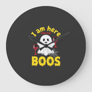 Halloween Geest Wijn Boos Ontwerp Grote Klok