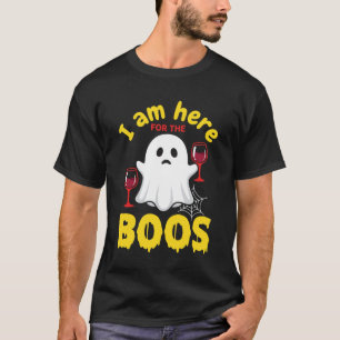 Halloween Geest Wijn Boos Ontwerp T-shirt