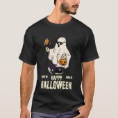 Halloween geesten bewegen in schaduwen, klaar? t-shirt (Voorkant)
