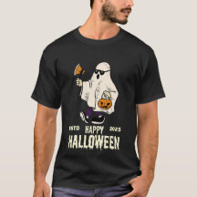 Halloween geesten bewegen in schaduwen, klaar?