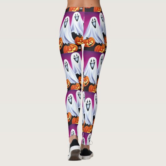 Halloween geesten en pompoenen leggings (Achterkant)