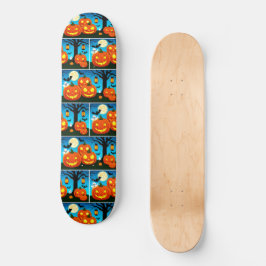 Halloween geesten, pompoenen, vleermuizen skateboard