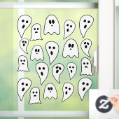 Halloween Geesten Raamsticker (Huis)