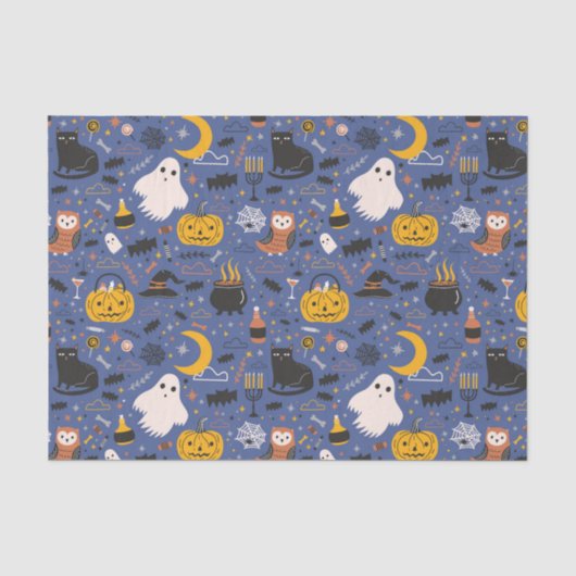 Halloween Geesten Tissuepapier (Voorkant)
