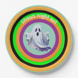 Halloween Geesten Uitje Papieren Bordje