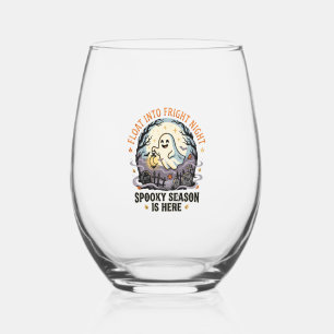 Halloween Geestenmaanparade Wijnglas Zonder Voet