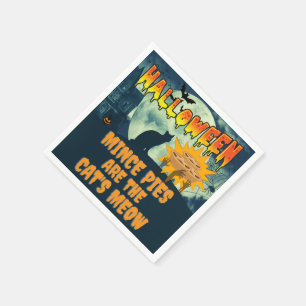 Halloween Gehakt Pies zijn de Kat's Meow Servet