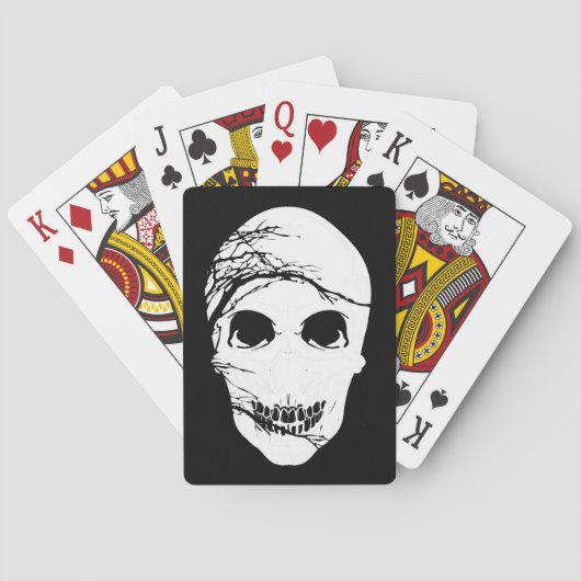 Halloween Geïnspireerde schedel Pokerkaarten (Achterkant)