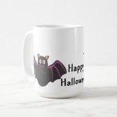 Halloween Gekke Bat Koffiemok (Voorkant links)