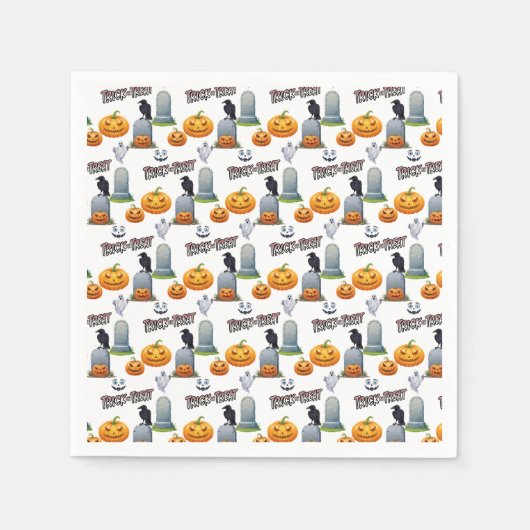 Halloween Gekke monster Servet (Voorkant)