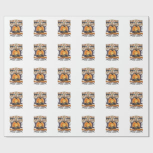 Halloween Gelukkig Vissen Zwarte Katten Pompoenen Cadeaupapier