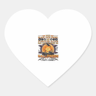 Halloween Gelukkig Vissen Zwarte Katten Pompoenen Hart Sticker