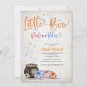 Halloween Gender onthulling Baby shower Kaart (Voorkant)