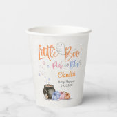 Halloween Gender onthulling Baby shower Papieren Bekers (Achterkant)