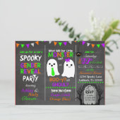 Halloween Gender Reopenbaart Uitnodiging (Staand voorkant)