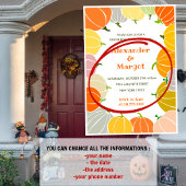 Halloween genre révéler les invitations Citrouille