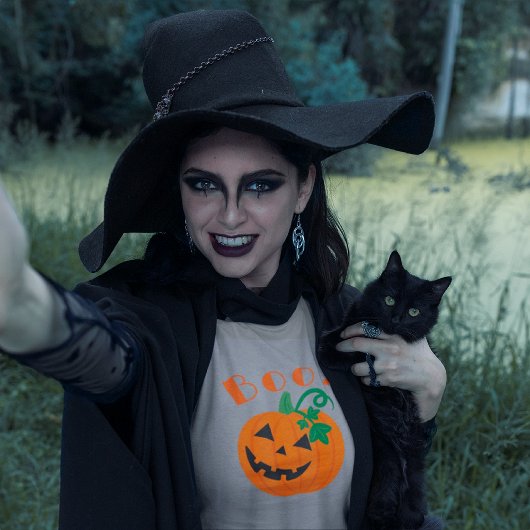 Halloween gepersonaliseerde Jack O Lantern Boo T-shirt