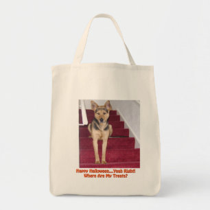 Halloween German Shepherd Dog Waar zijn mijn behan Tote Bag