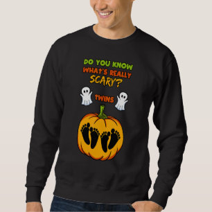 Halloween Geslacht Onthulling Tweeling Baby Shower Trui