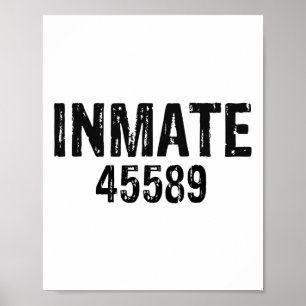 Halloween gevangene Jail Inmate Costume Poster
