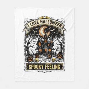 Halloween Gevoel T-shirt Vintage Geheime Huis Desi Fleece Deken