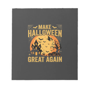 Halloween Geweldig Weer Geestenhuis Pompoen Notitieblok