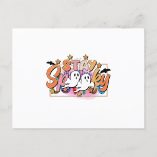 Halloween Geweldige Blijf Griezelig Verjaardag Briefkaart