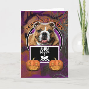 Halloween - Gewoon een Lil Spooky - Bulldog Kaart
