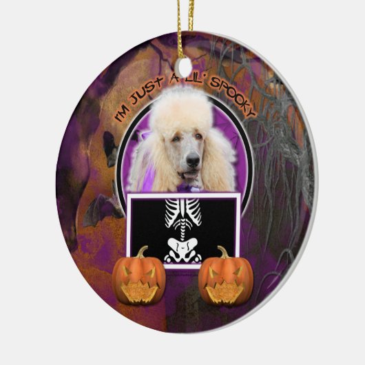 Halloween - Gewoon een Lil Spooky - Poodle - Champ Keramisch Ornament (Links)