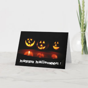 Halloween gezicht kaart