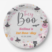 Halloween Ghost 1e Verjaardagsfeest Papieren Bordje (Voorkant)