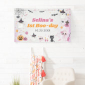 Halloween Ghost 1e Verjaardagsfeest Spandoek (Insitu)