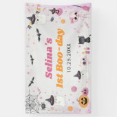 Halloween Ghost 1e Verjaardagsfeest Spandoek (Verticaal)