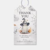 Halloween Ghost Baby shower Bedankt Label Cadeaulabel (Voorkant)