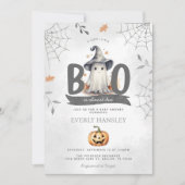 Halloween Ghost Baby shower Invitation Kaart (Voorkant)
