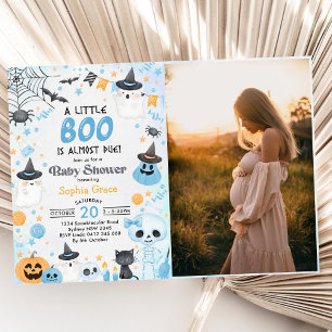 Halloween Ghost Baby shower Party Foto Kaart