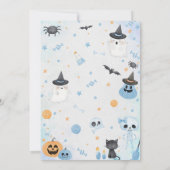 Halloween Ghost Baby shower Party Kaart (Achterkant)